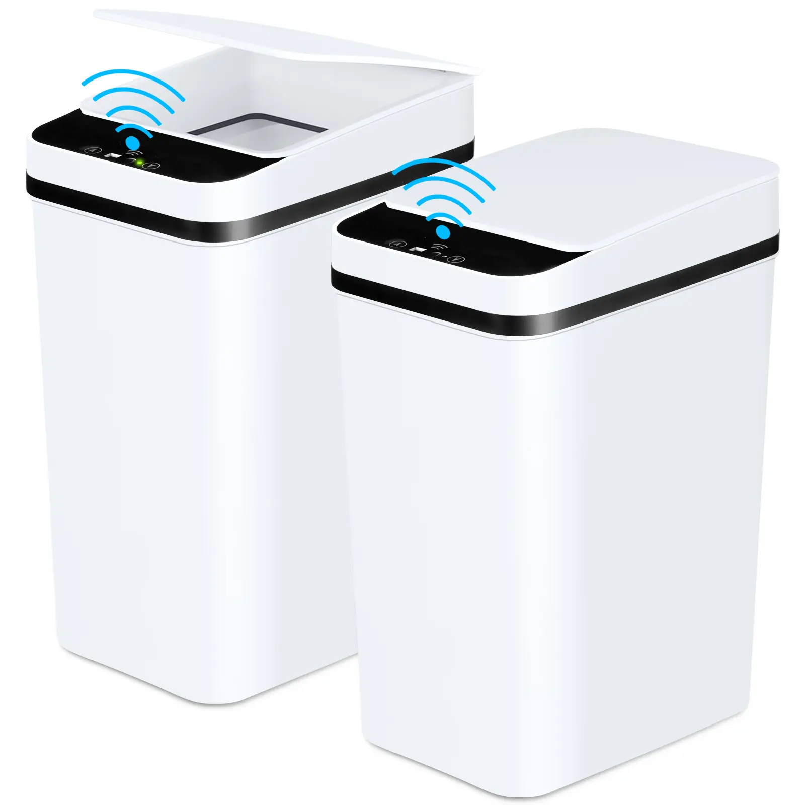 Automatic Trash Can, Contactless Sensor, Slim Design, With Lid