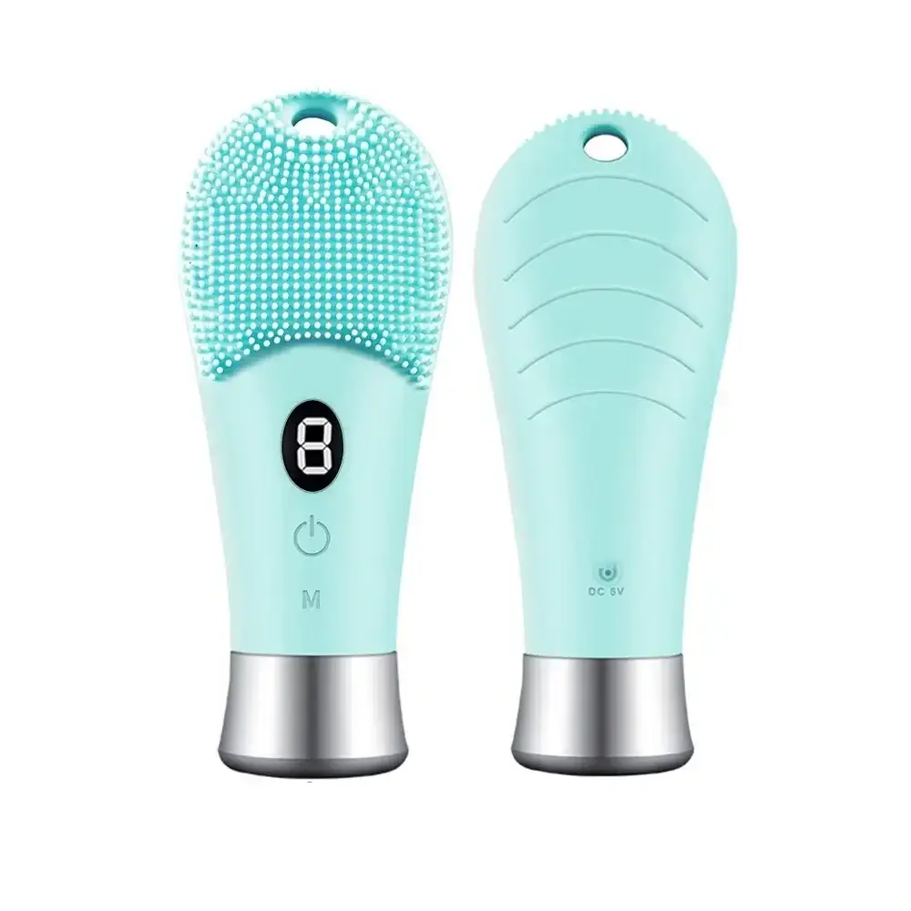 Electric Cleansing Brush Ultrasonic Facial Cleaner Face Massagers Sonic Deep Pore Cleaning Silicone Beauty