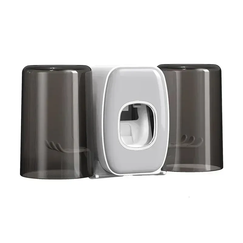 Simple Toothpaste Machine Wall Hanging Lazy Automatic Labor-Saving One-Click Toothpaste Machine Squeeze Toothbrush Holder Set