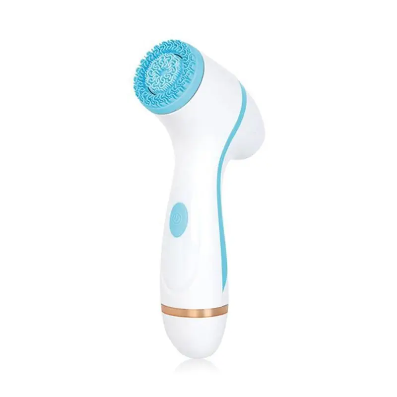 Optimal Skin Health Mini Electric Silicone Face Scrub Brush LED Light For Facial & Nose Pore Cleansing Body Care