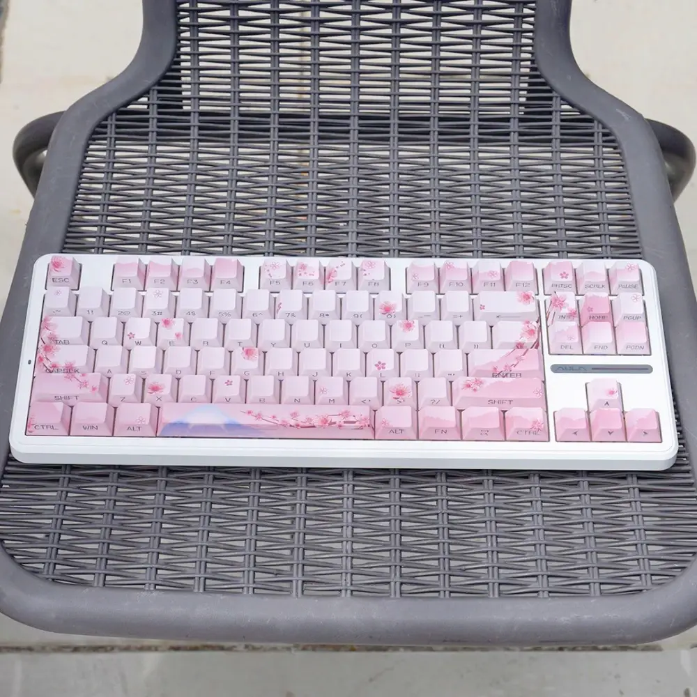 Side Carve Translucent Keycap Teenage Girl Mechani...