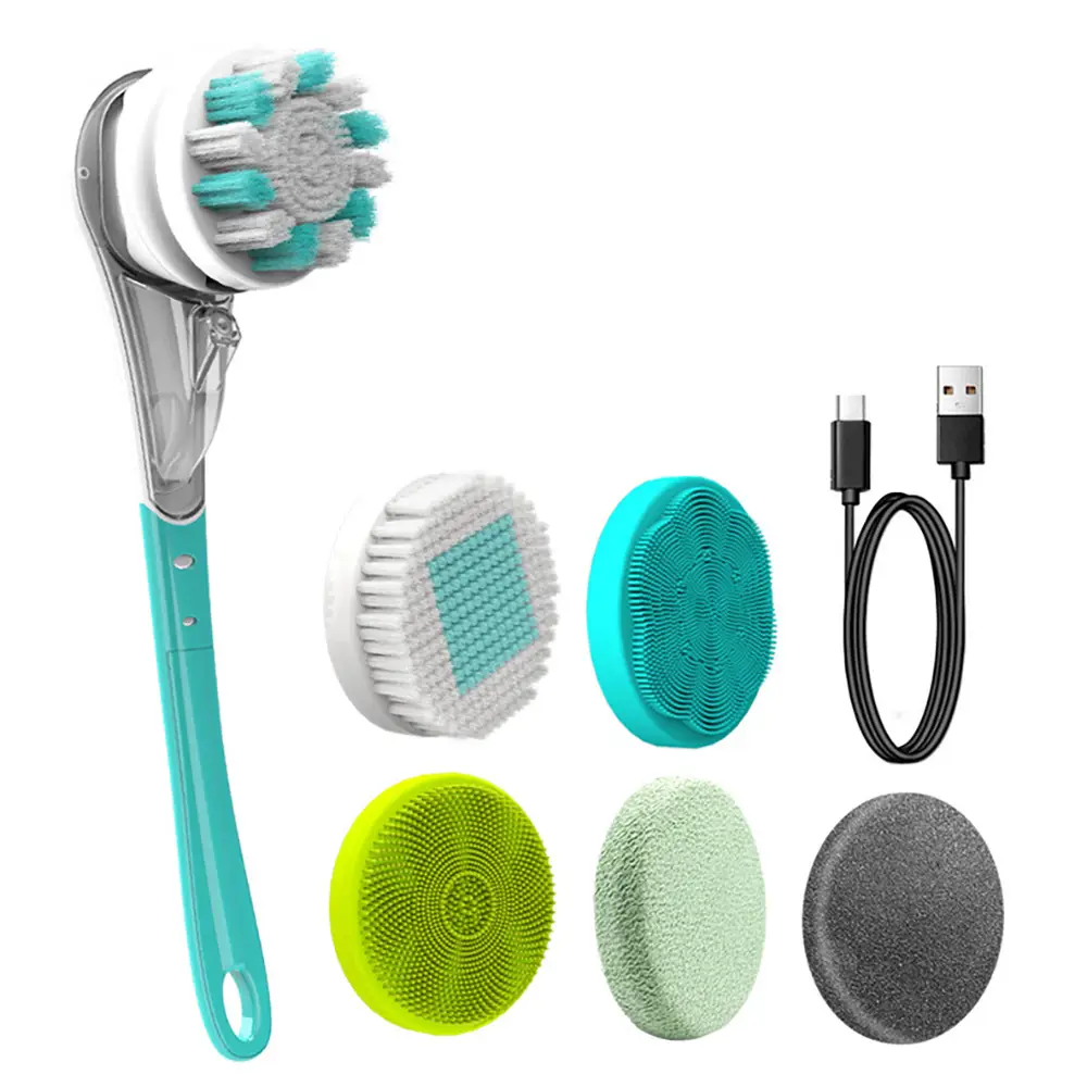 Valentines day gifts Electric Bath BrushLazy Back ScrubBath Scrubbing BrushAutomatic Back ScrubBath Brush with Long Handle