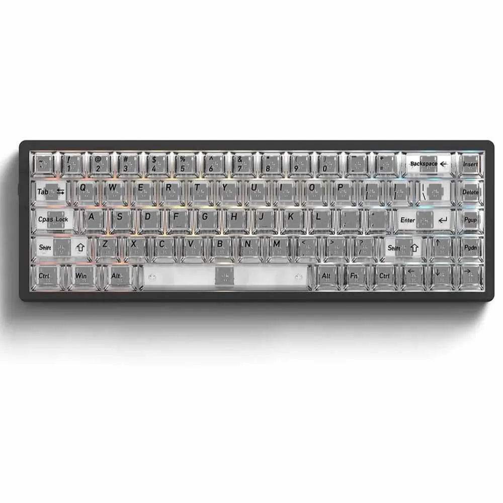Transparent Keycap Set Key Gaming Mechanical Keybo...
