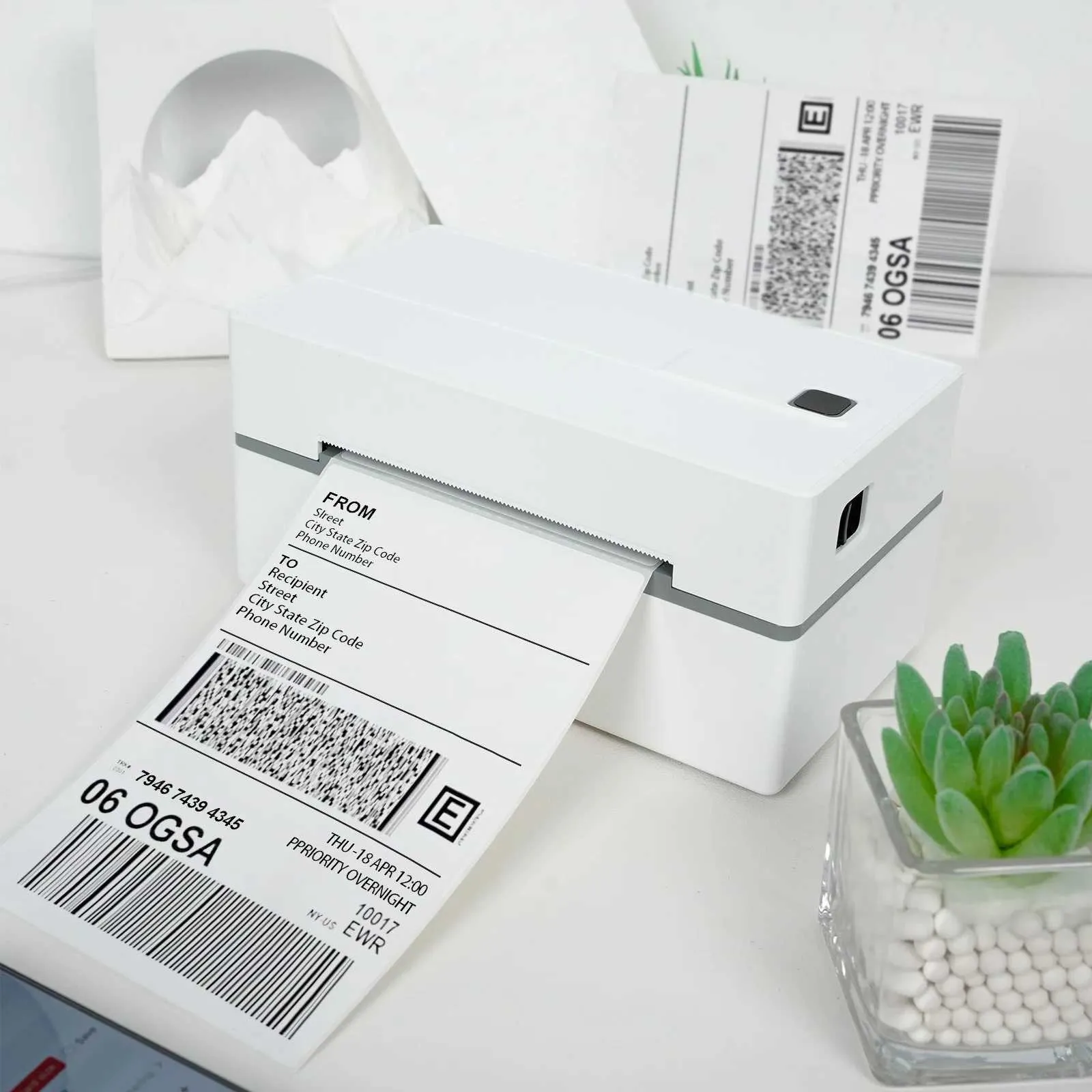 Thermal Label Printer Portable No Ink Required 300...