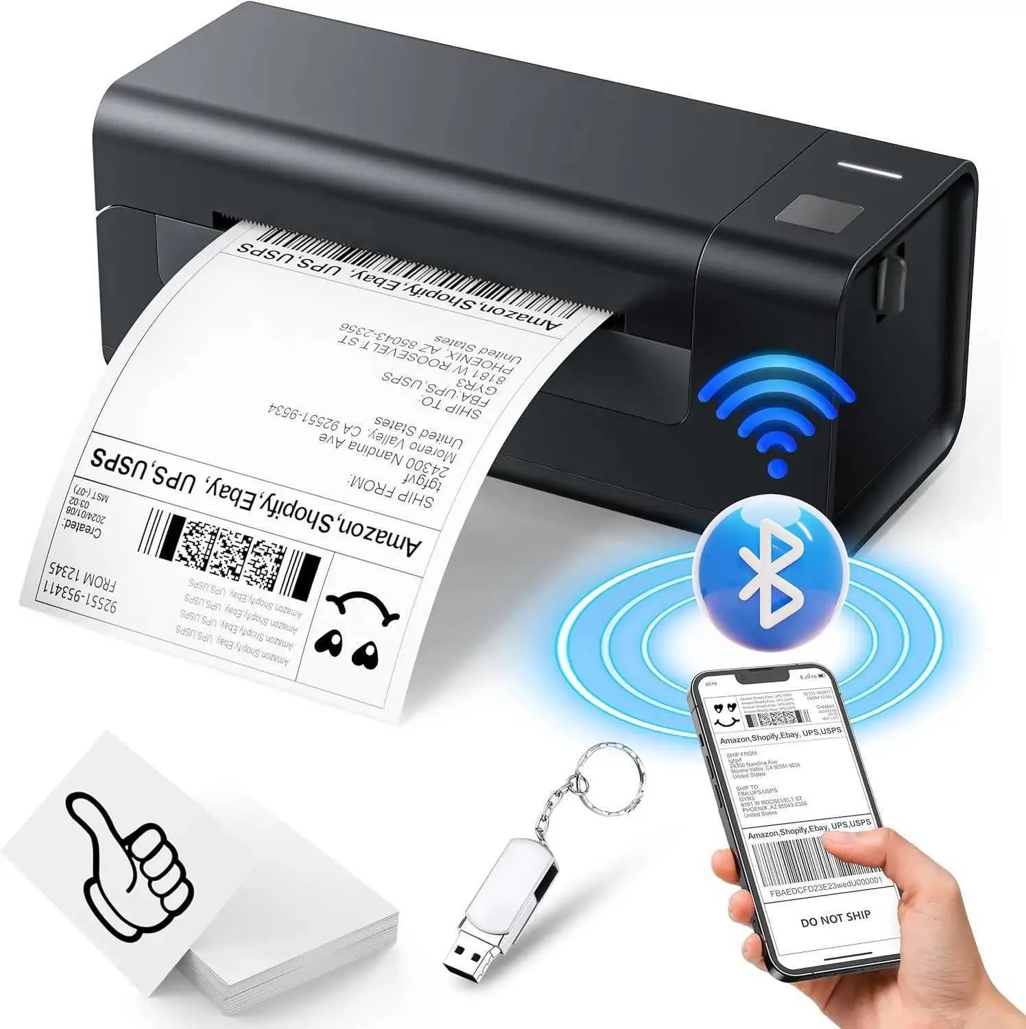 High Speed Thermal Label Printer for Small Busines...