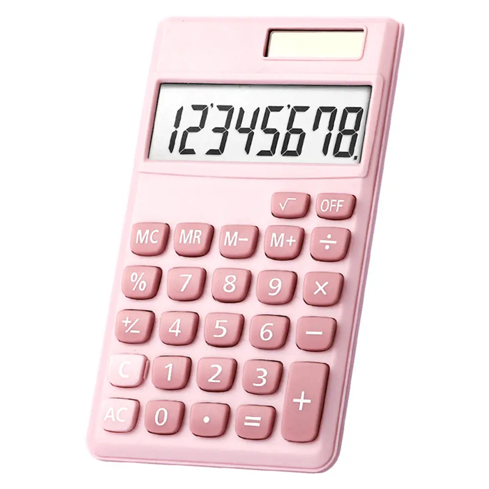 Calculator 8 Digit Large Solar Power and LCD Displ...