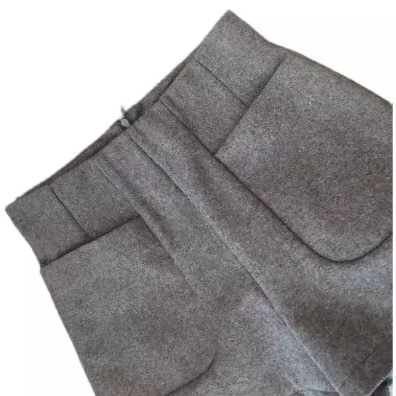 Women's High Waist Woolen Short Autumn Winter Mini Shorts