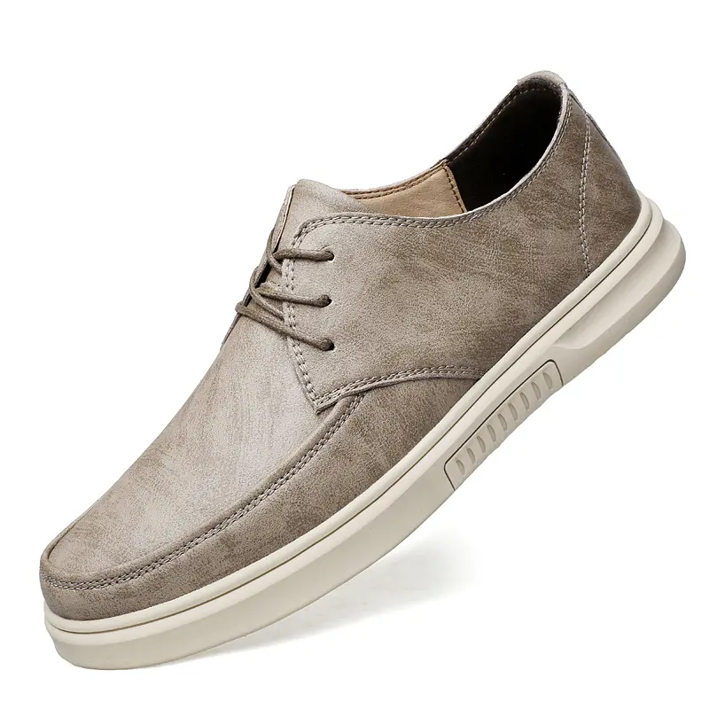 Men's Elastic Sole Wear-Resistant Soft Sole Business Casual Oxford Shoes Casual Leather Shoes