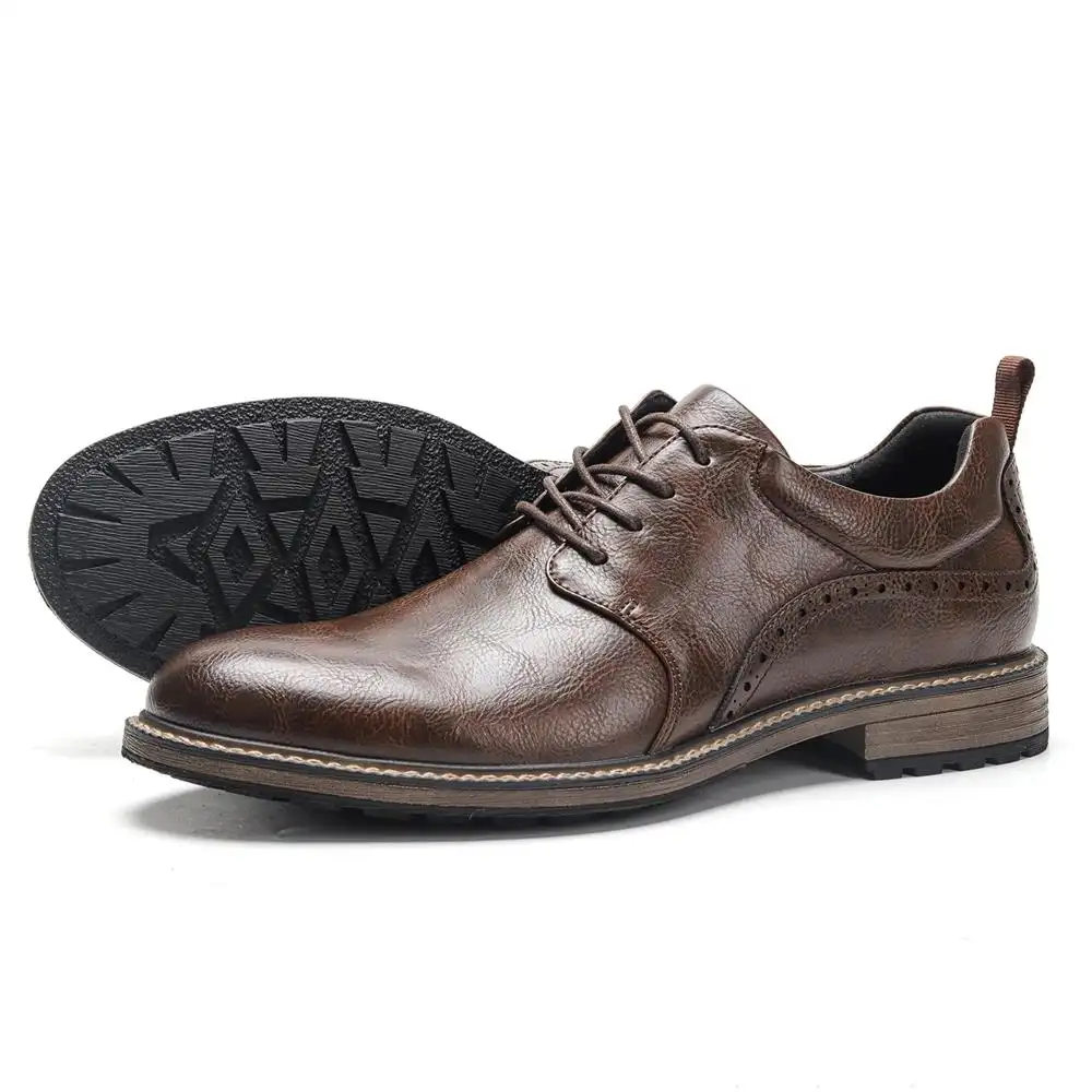 Men's Fashionable And Comfortable Casual Leather Shoes