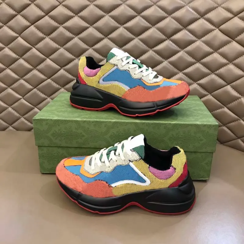 Women's Casual Shoes Thick Sole Sports Shoes Canvas Dad Shoes Rubber Sole Elevated Running Shoes