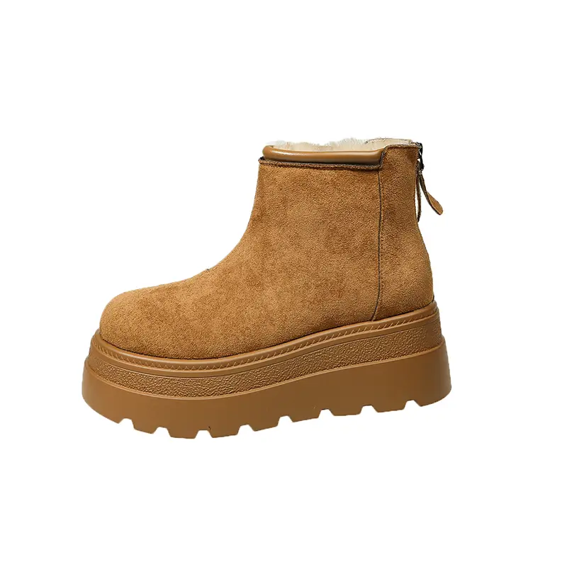 Vintage Fur Lining Women Snow ...