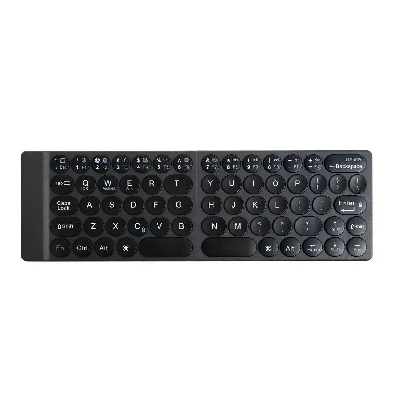 Folding Bluetooth Keyboard Hand Rest Office Keyboard Typing Mechanical Feel Portable Rechargeable Keyboard