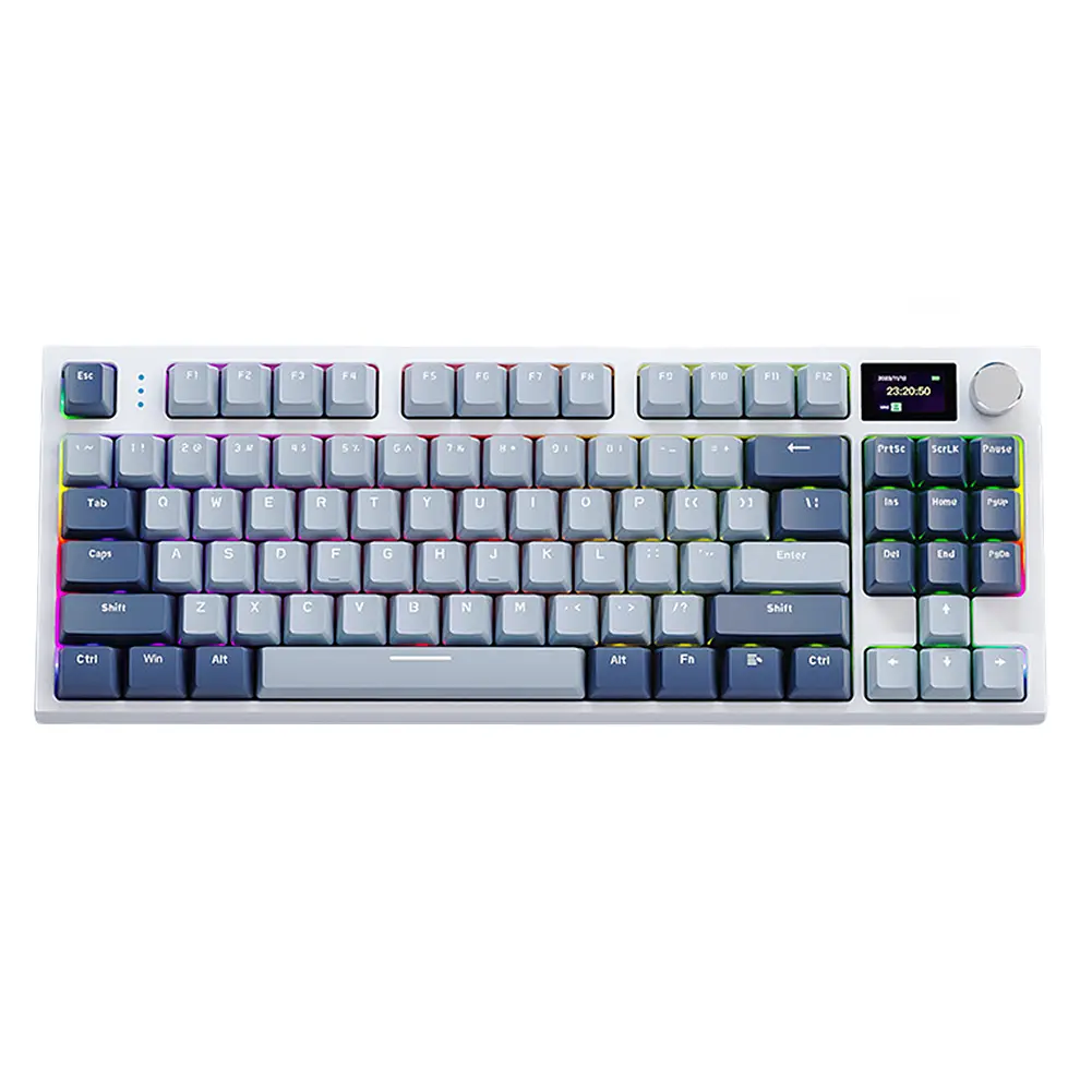 Mechanical Keyboard Bluetooth-Compatible Gamer Keypad Hot-Swap Keyboard Wireless