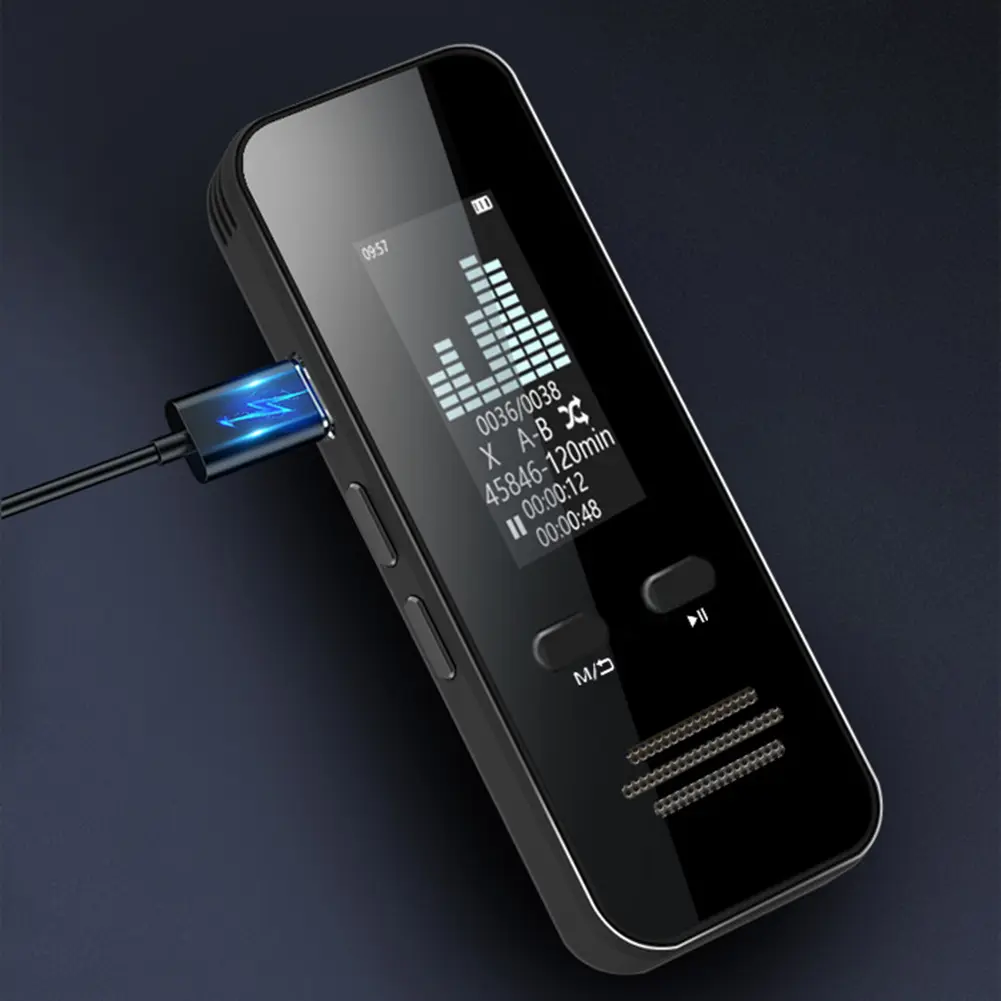 Digital Audio Recorder Bluetooth Compatible Can Pl...