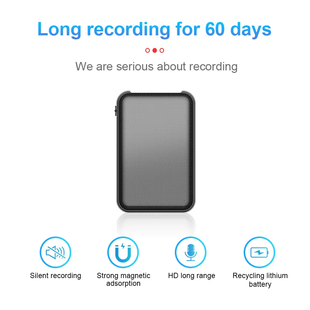 Digital Voice Recorder With Silent Recording Activ...
