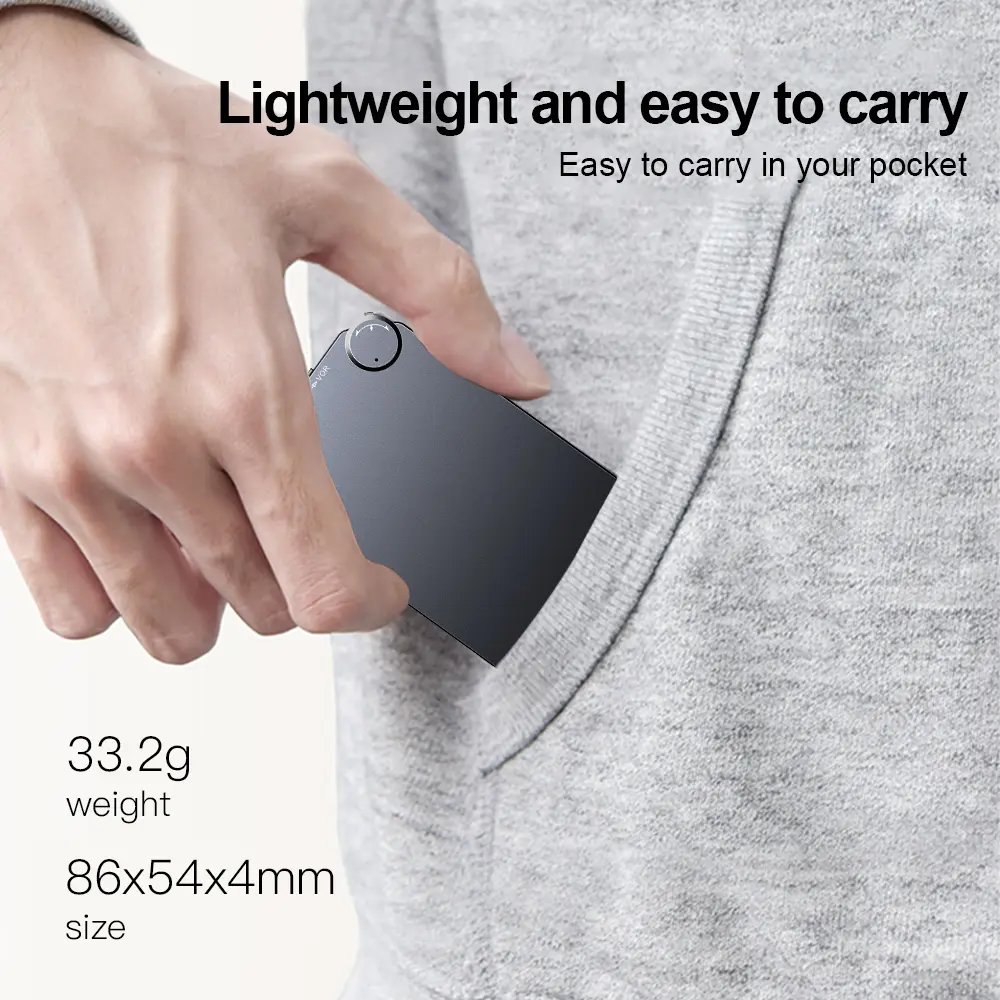 Ultra-Thin Card-Type Digital Voice Recorder Professional Recording, Mini Flash Drive Voice Recorder