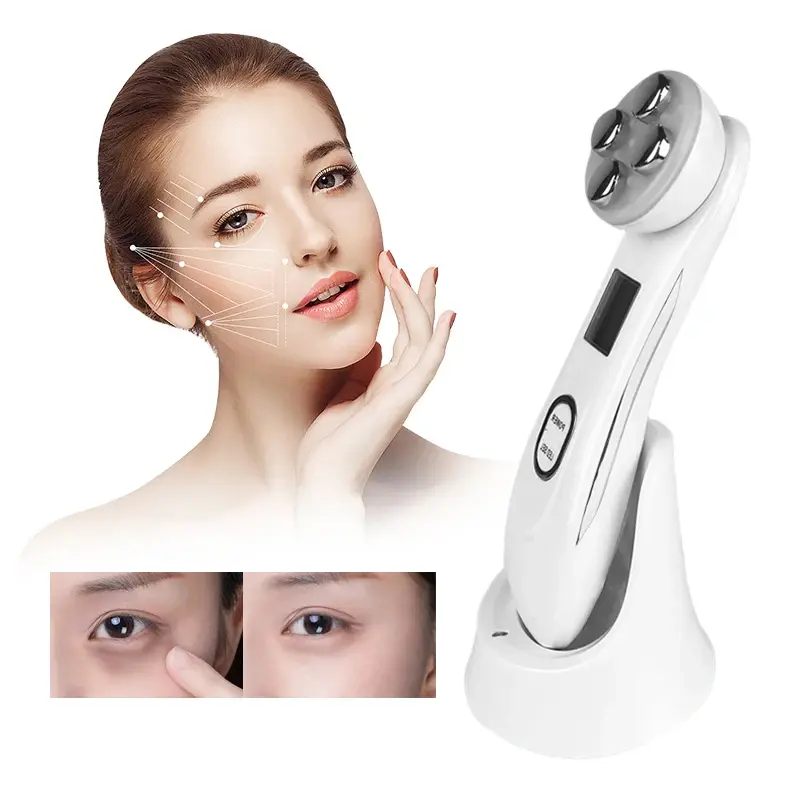 Facial Beauty Device With LED Light Therapy Skin T...