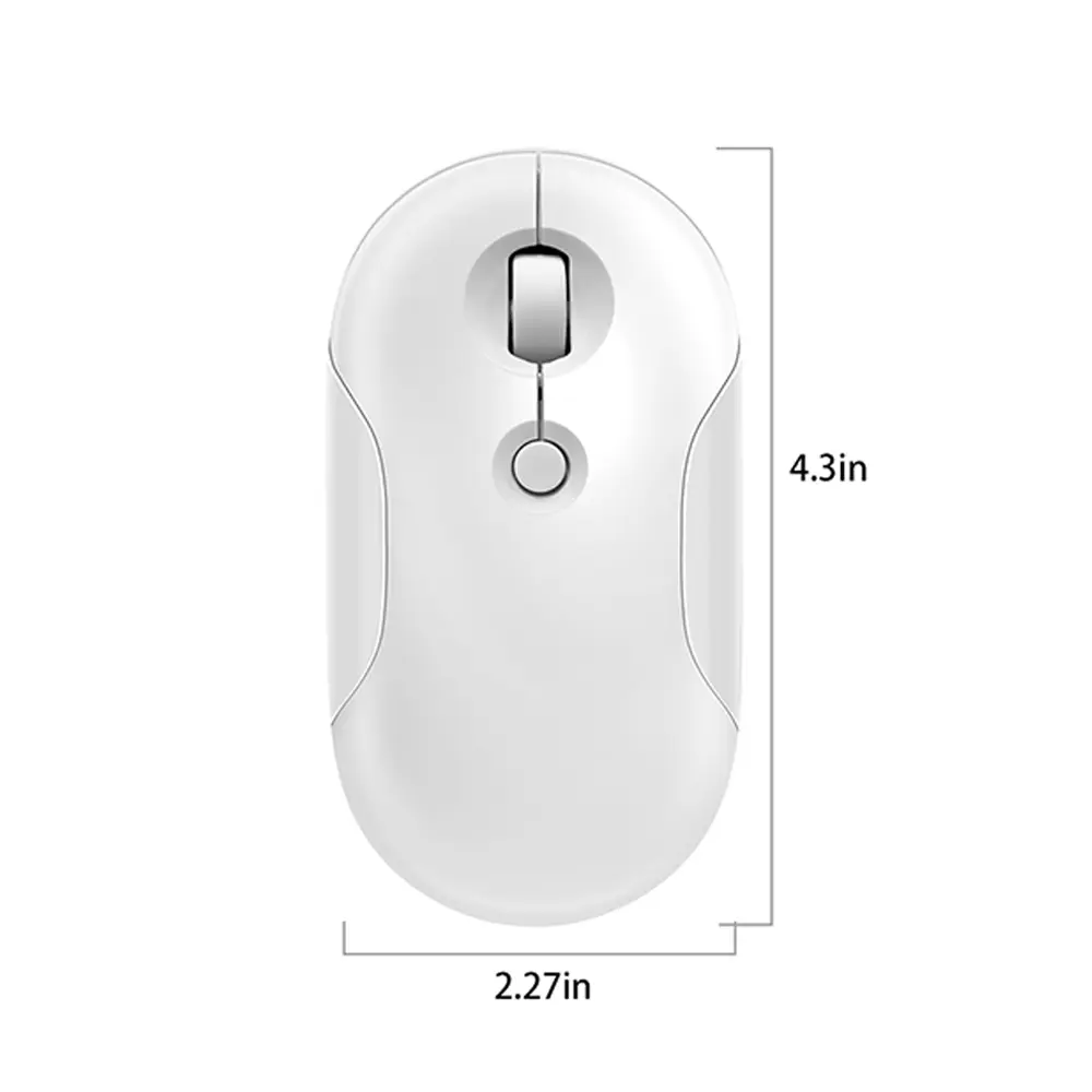 Mini Wireless Mouse Confortable Grip Silent Mouse Rechargeable USB Mice For Laptop Desktop Office Home To Use