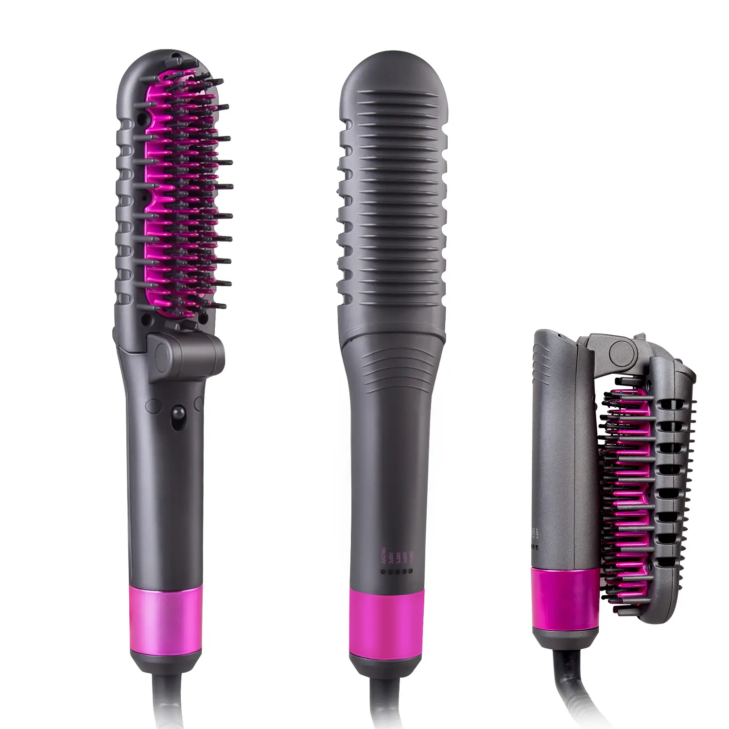 Professional 3-In-1 Hair Brush Portable Foldable C...