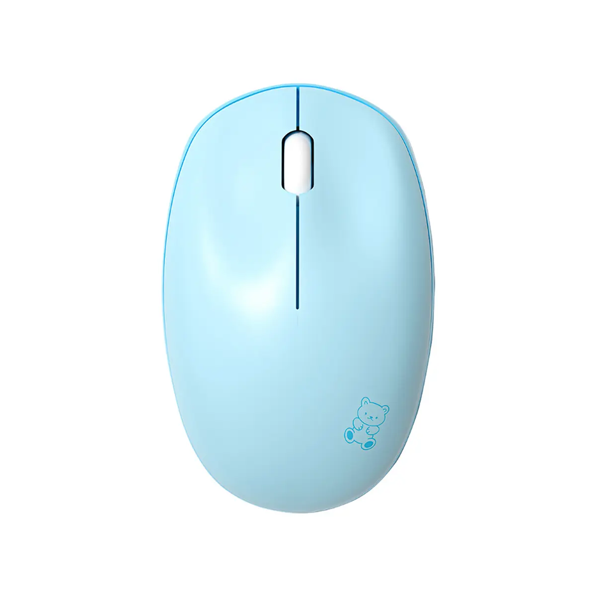 Wireless Connection Cute Bear Print Silent For Office Multiple Color Options Mouse