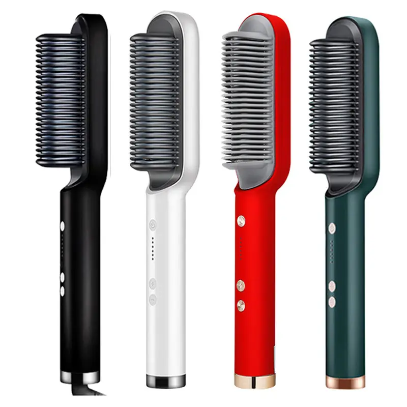 Portable Multi Ptc Electric Hair Brushes Fast Heat...