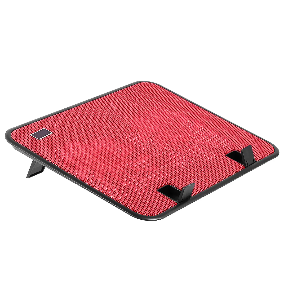 14 Inch Laptop Cooling Pad Slim Stand 2 Quiet Fans Adjustable 8° 16° Ergonomic Anti Slip Desk Bed Notebook Cooler Metal Panel
