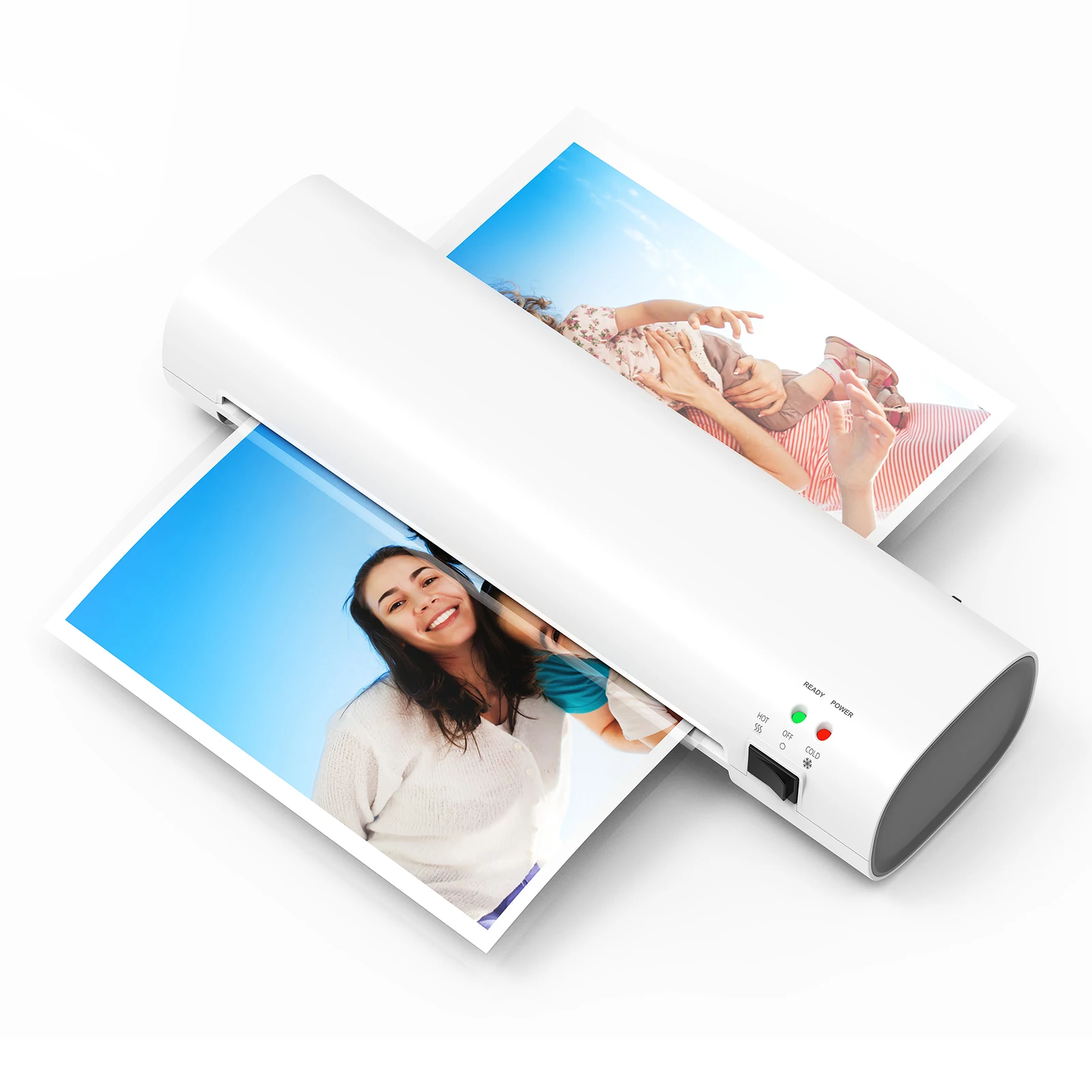 A4 Laminator Laminating Machine 9 inches Thermal Laminator Machine Desktop 2 Roller System for A4/A5/A6 Laminating Pouches