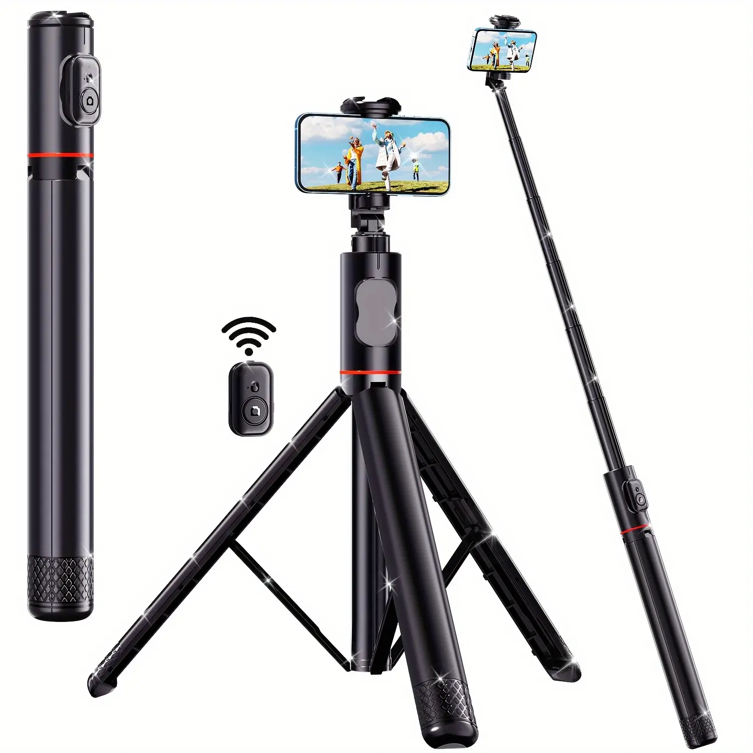Selfie Stick Tripod Smartphone Tripod Stand All-in...