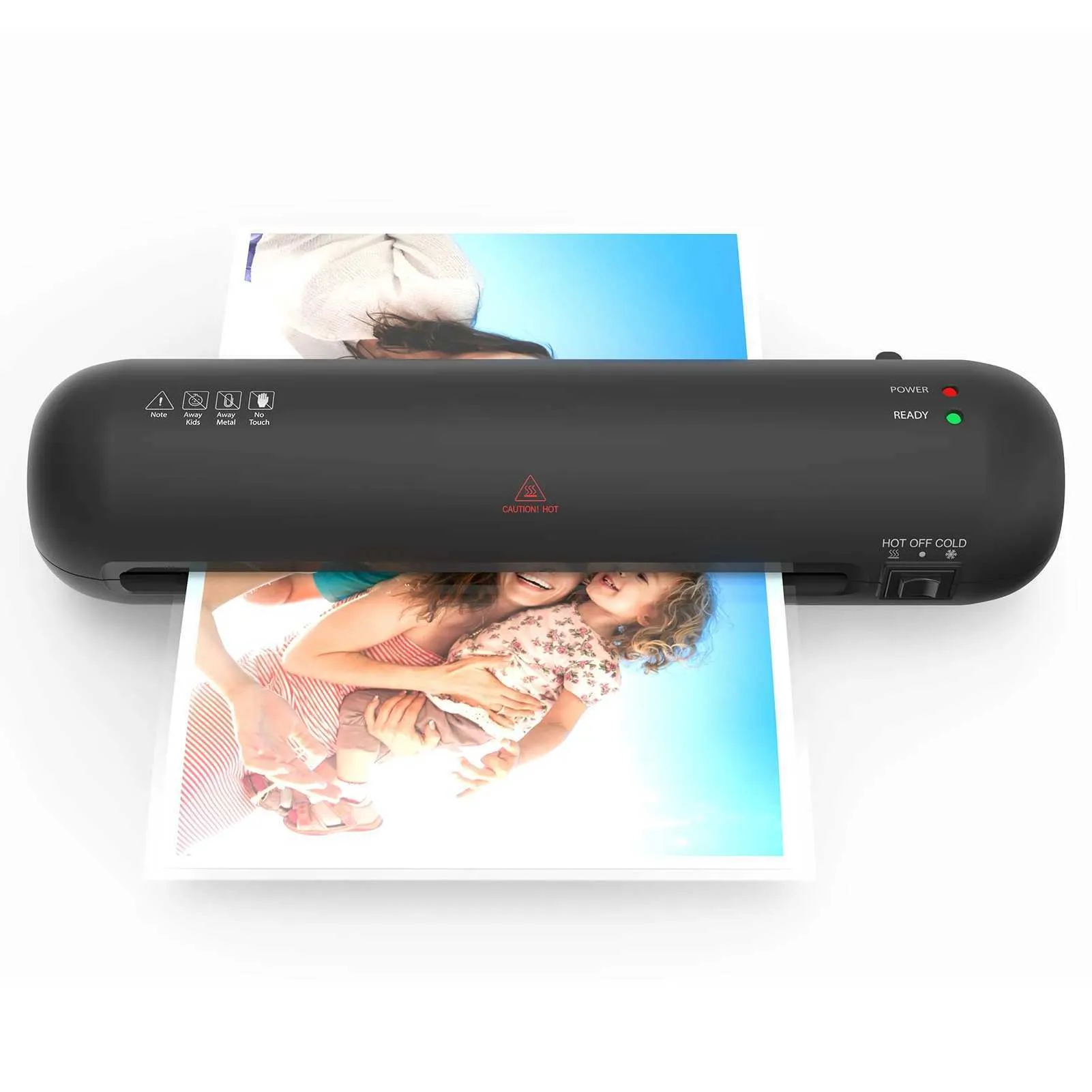 Laminating Machines A4 230mm Desktop Laminator Set Hot and Cold Lamination 2 Roller System 9 inches Max Width with Paper Cutter Trimmer Rounder Hole