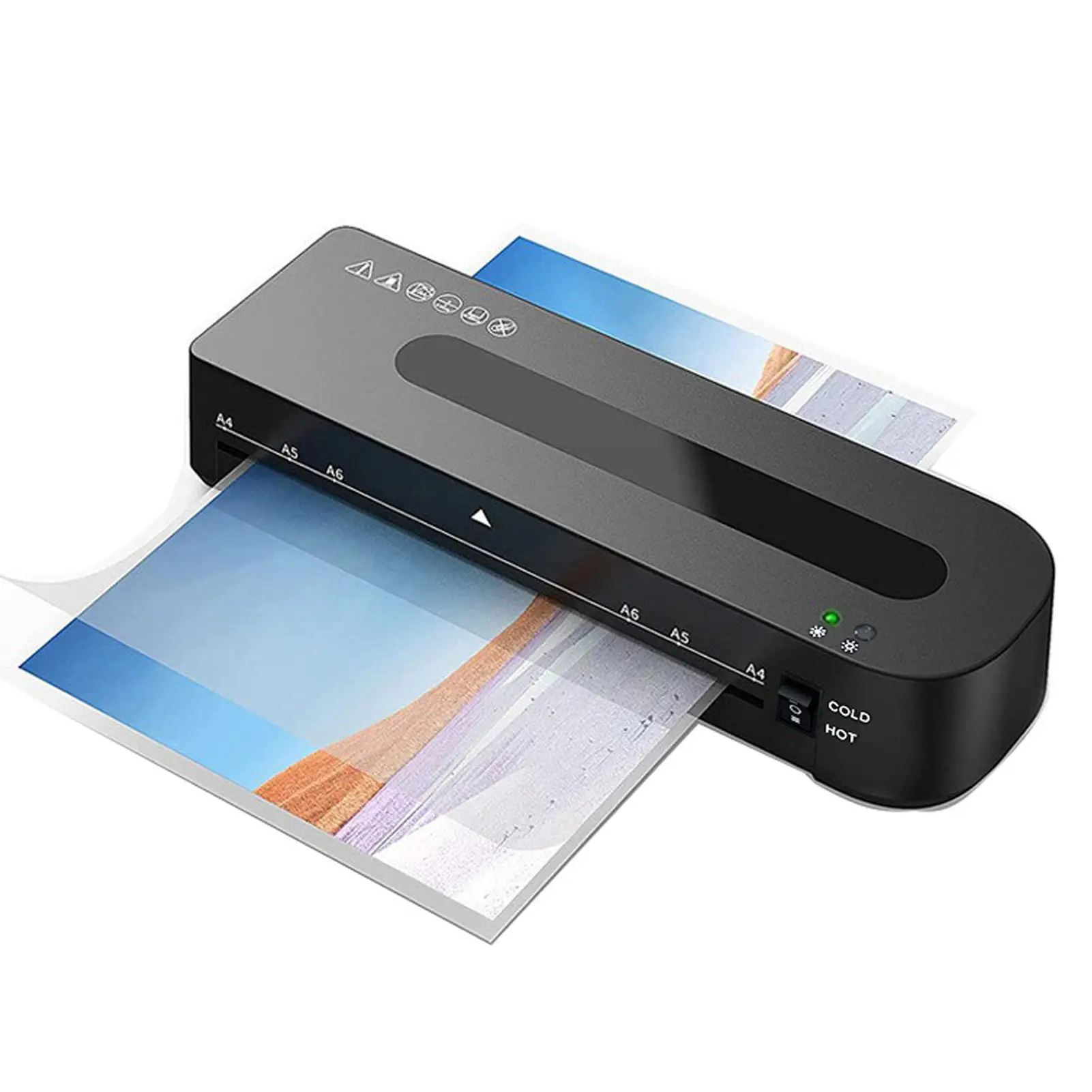 Photo Laminator Laminating Machine Fast Heating A4 to 3 Inches 230mm Width 80 to 125mic 320mm/min Laminator for Home School