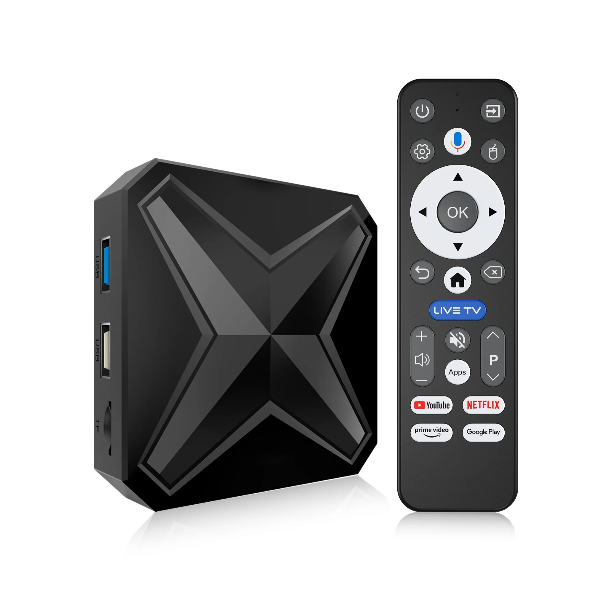 Android TV Box Voice Remote Control Media Player