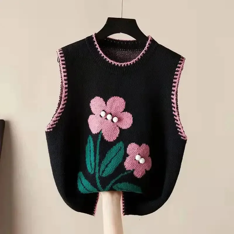 O Neck Sleeveless Pullover Women Vest Sweater Female Sweaters Tops
