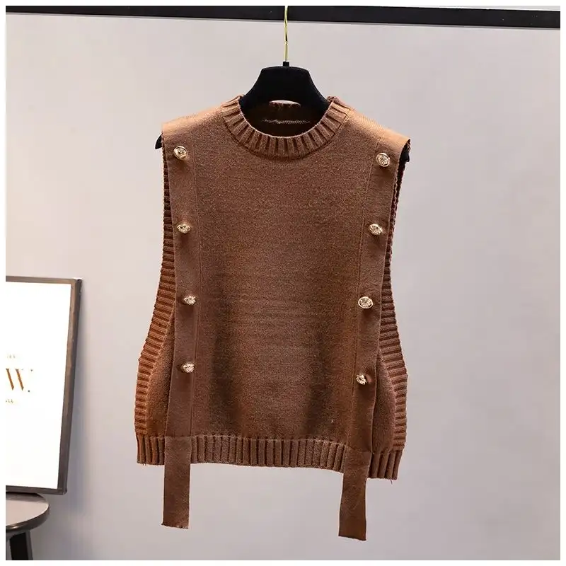 Women's Waist Coat Outer Wear Pullover Sweater Cas...