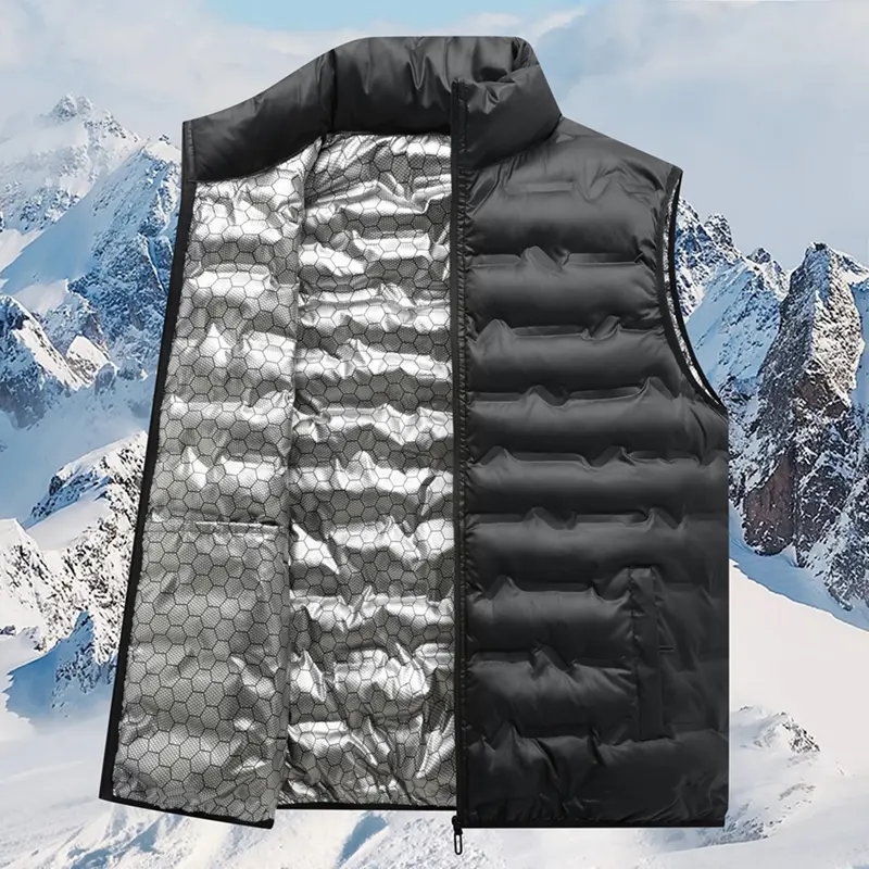 Casual Down Vest for Men Autumn Winter Outdoor Comfortable Versatile Thickened Warm Vest Jacket