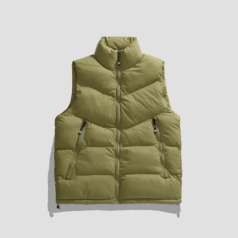 Men's Puffer Vest Thickened Sleeveless Quilted Jac...