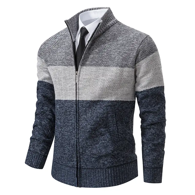 Cardigan Sweater Men's Stand-Up Sweater Trend Sweater Coat