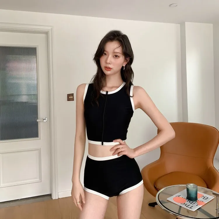 Women's Swimsuit Two-Piece Sexy Sports Small Chest...