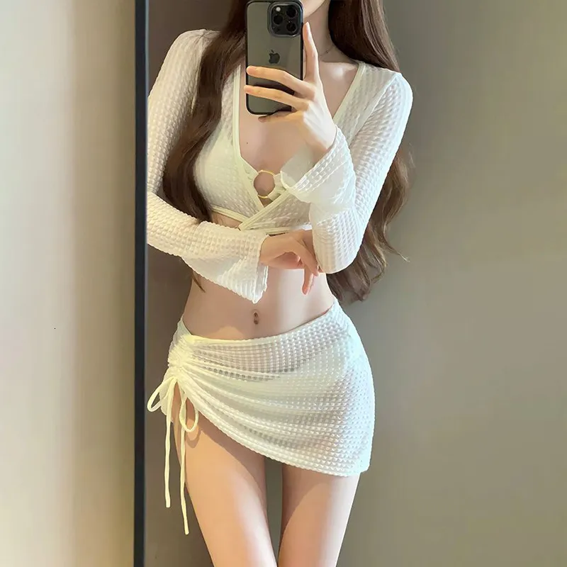 Swimsuit Bikini Women Four-piece Separates Fashion...