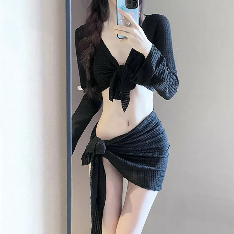 Women's Four-Piece Set Sexy Swimsuit High-End Feel Slimming Vacation Beach