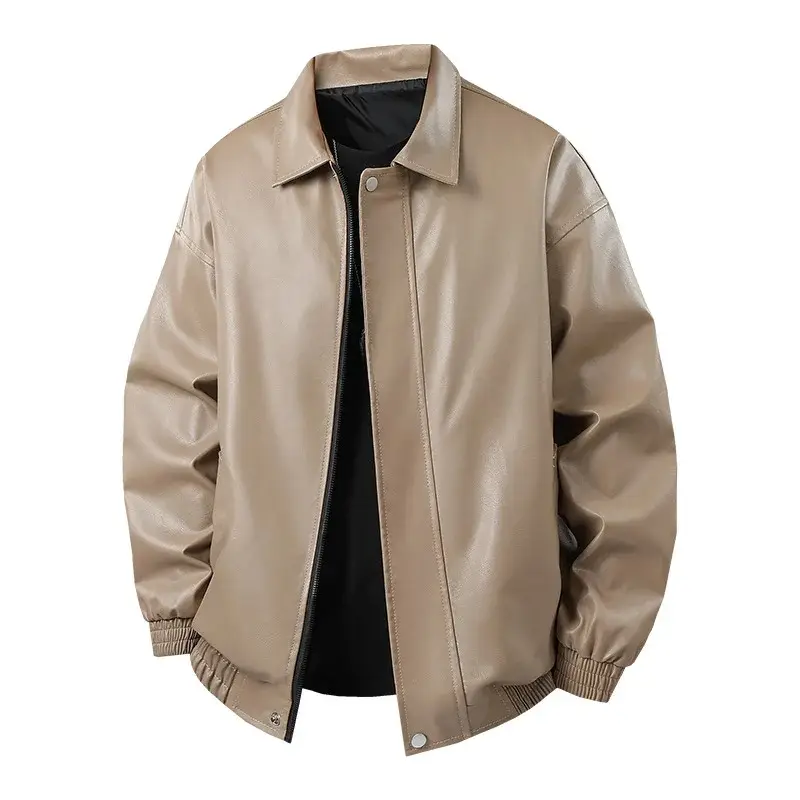 Men’s Casual Fashion PU Leather Set Cool Streetw...