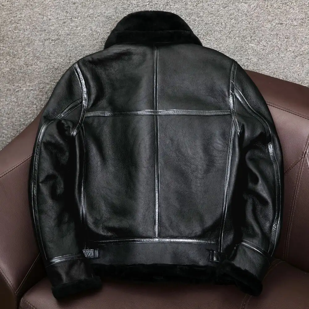 Men's Leather Jacket Warm Casual Leather Top
