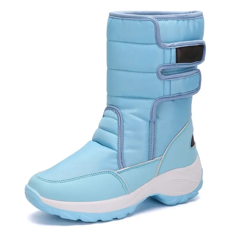 Winter Warm Snow Boots Outdoor Waterproof Women's Plush Comfort Warm Female High Top