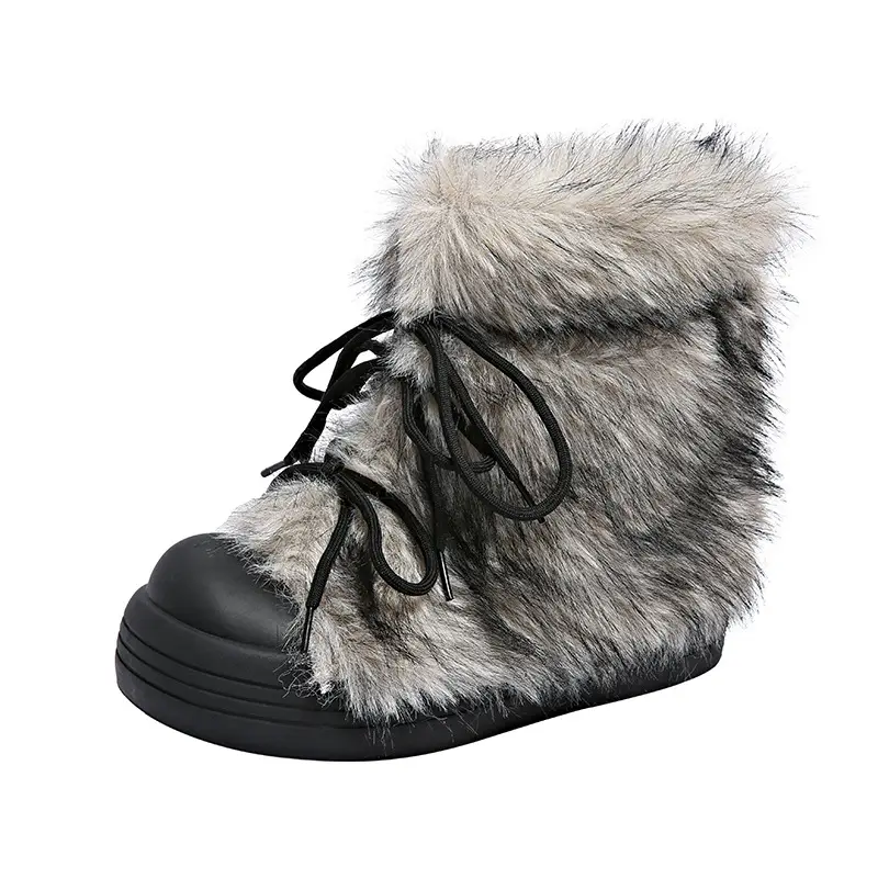 Winter Women Snow Boots Warm High Top Plush Cotton Shoes Women's Boots Simple Temperament