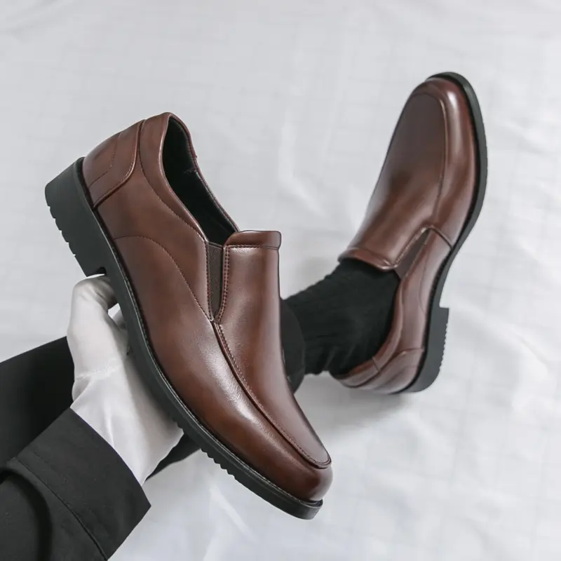 Flat Casual Business Shoes Men Leather Shoes Loafers