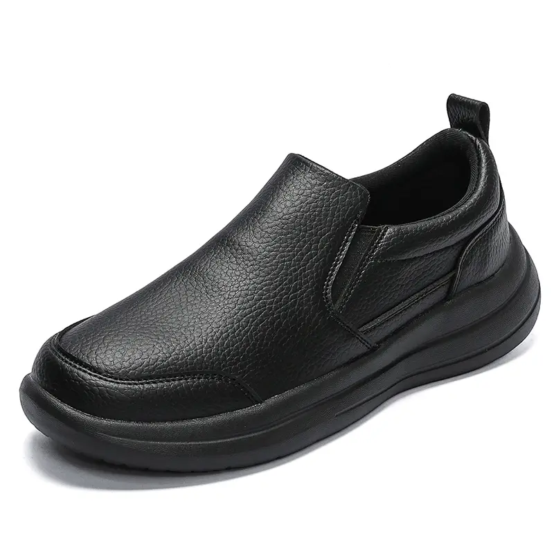Men's Leather Shoes Soft Bottom Anti Slip And Breath Shoes Low-Top Business Casual Loafers