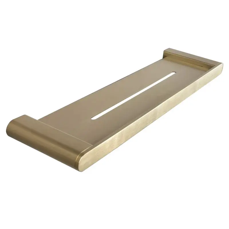 Drawing Gold 304 Stainless Steel Bathroom Shelf Wall Mounted Pendant