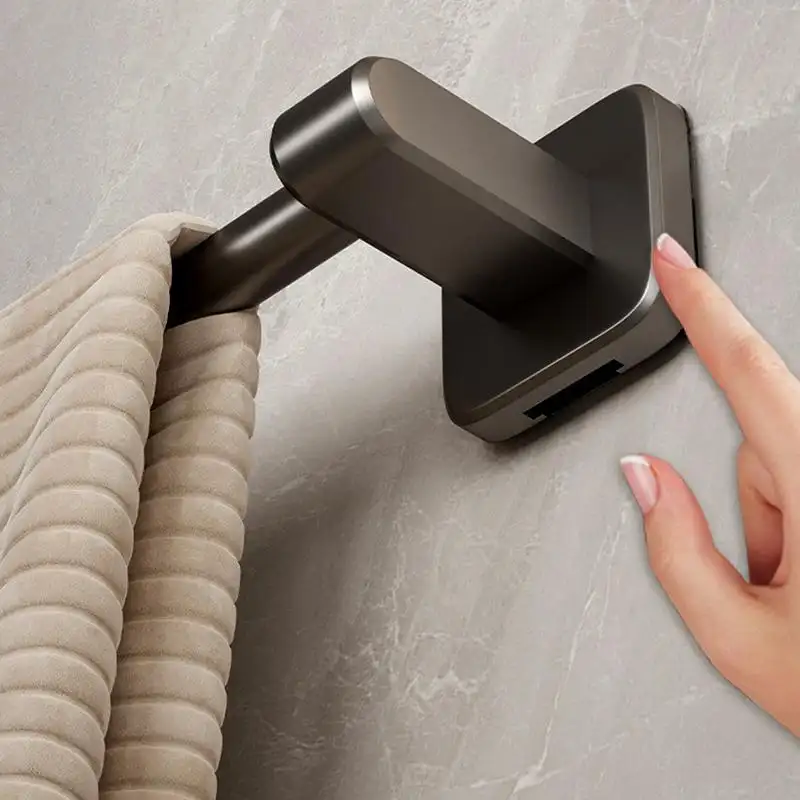 No-Drill Self-Adhesive Towel Rack For Bathroom Use