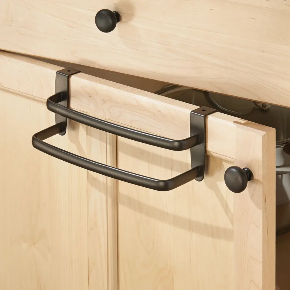 Sturdy And Durable Double Towel Rack For Cabinets