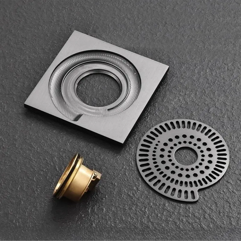 Square Ultra Thin Spiral Flow Dedicated Floor Drai...