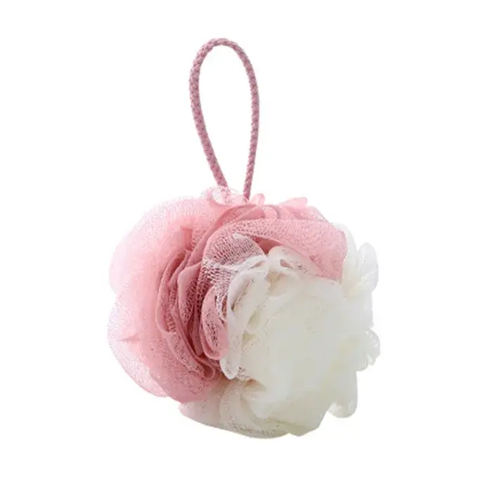 Bath Balls Color Blocking Bath Flower Soft Scrubbing Bubble Net Two Color Bath Flower